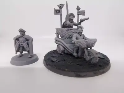 Hive City Guard Imperial Solar Lord and Castellan 3D print model