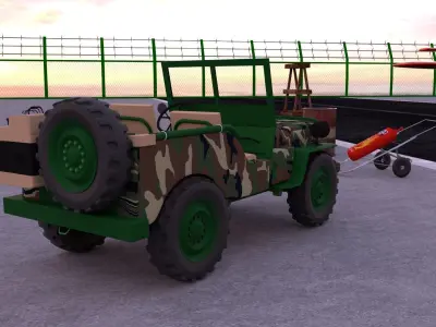 Army Jeep 3D model purchase