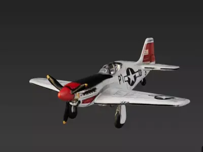 P 51 WW2 3D print model