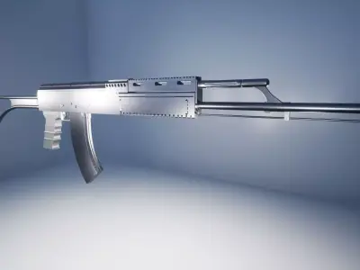Tactical AK47 3D model