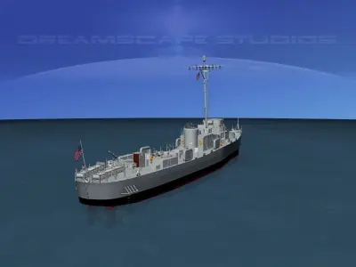 USS PCE-901 Submarine Chaser  3D model