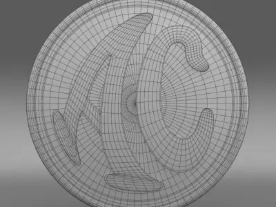 ac logo 3D model by Sergey