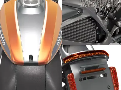 LiveWire Electric Motorcycle 3D model