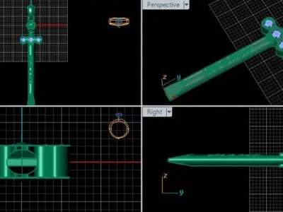 SWORD pendant  3D print model