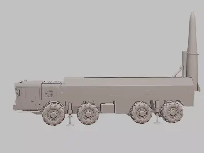 Iskander Tactical Missile System 3D Print Model 3D print model