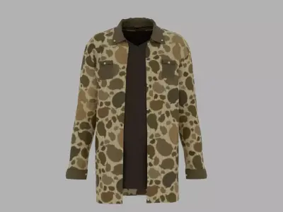 Military Shirt Low-poly 3D model purchase