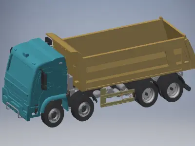 ASSEMBLY CONSTRUCTION DUMP TRUCK 3D model