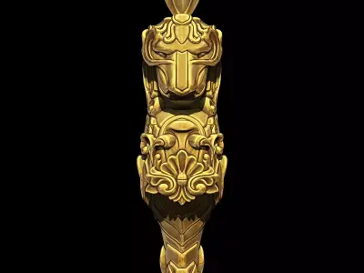 Lion ornament Pendant 3D print model