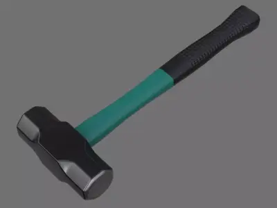 Sledgehammer 1A Low-poly 3D model