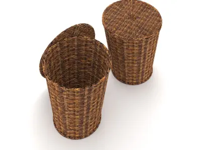 Wicker Basket 3D model