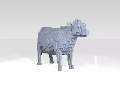 Cow Voxel 3D model