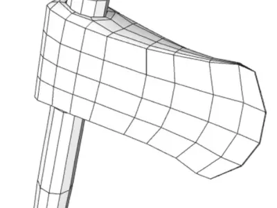 AXE- Rigged Model 3D model