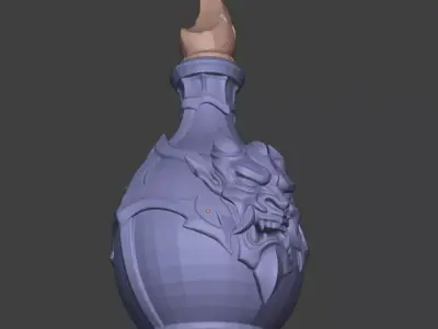 YOKAI SPIRIT VESSEL POTION BOTTLE 3D print model