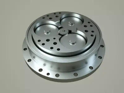 Star gear gearbox Free 3D print model