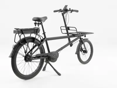 3D Model of Cargobike Delivery Low-poly 3D model