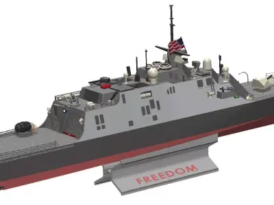 Freedom Class Littoral Combat Ship 120cms long 3D print model