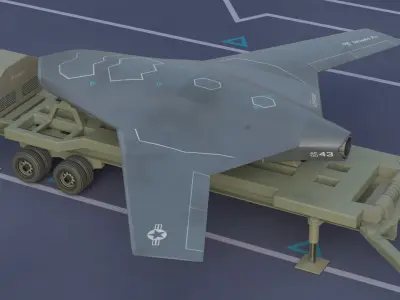 XBAT Drone 3D model
