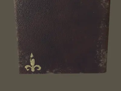 Antique Leather Book Free low-poly 3D model