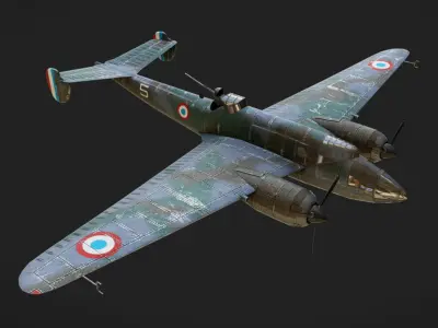 Liore et Olivier LeO451 Low-poly 3D model