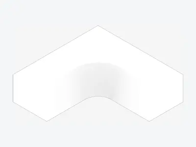 Furniture - Seating - Contemporary - Three - Corner - Backrest Low-poly 3D model