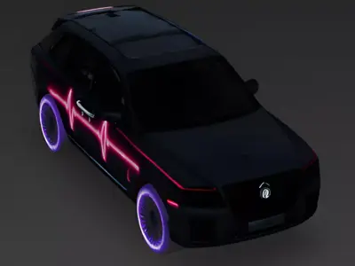 Heartbreaker Apocalyptic SUV 3D Model Low-poly 3D model