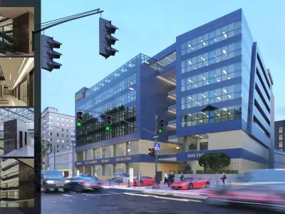 Exterior and interior scene 3D model 3D model