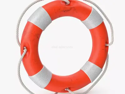 Old Lifebuoy Free 3D model