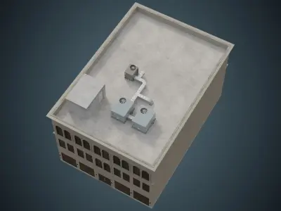 Building 30 Low-poly 3D model