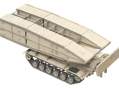 Armored Bridge M60 AVLB Low-poly 3D model