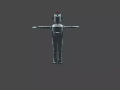low poly 3d robot Free low-poly 3D model