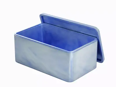 Rectangle Tin Can 03 Low-poly 3D model