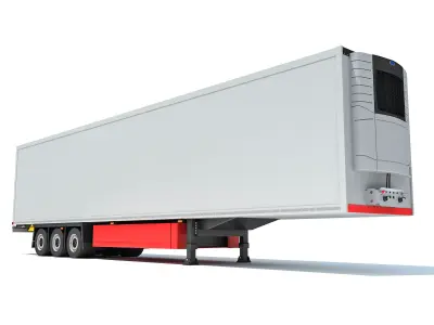 Refrigerator Semi Trailer 3D model