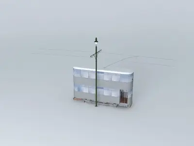 Double decker tram Free 3D model