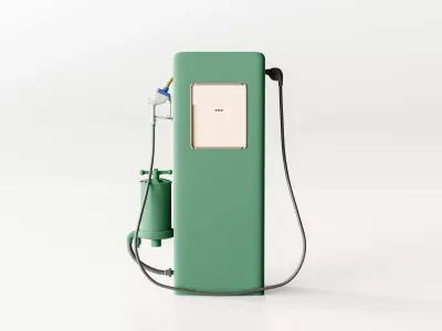 Vintage Gas Pump 3D model buy