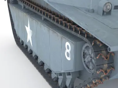 LVT 4 US - Guadalcanal 3D model