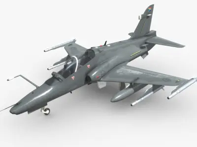 BAE Hawk Mk 120 South African Airforce Low-poly 3D model