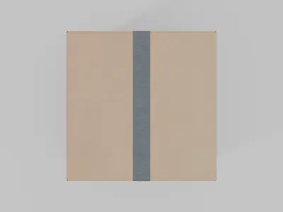 Cube Cardboard Box - Rigged and Fully Customizable Low-poly 3D model