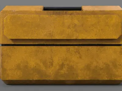 SciFi Crate Low-poly 3D model buy