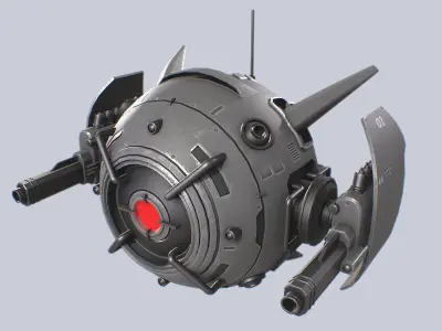 Sphere drone collection 3D Model Pack purchase