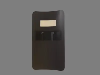 Police Shield Low-poly 3D model