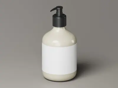 Pump Bottle 3D Model Low-poly 3D model
