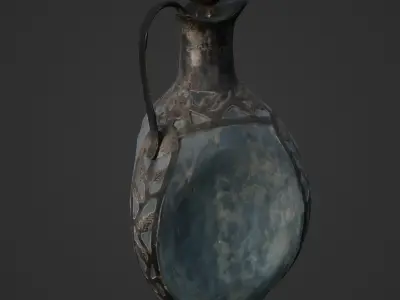 Antique Glass Jar  3D Scan 3D model