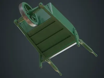 Wheelbarrow 4A Low-poly 3D model