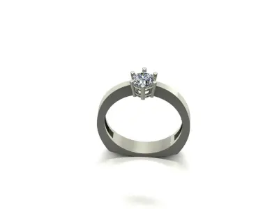 5mm gem ring Free 3D model