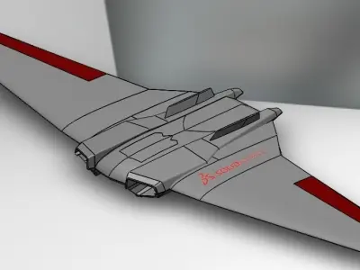 SABOT UAV Drone 3D model
