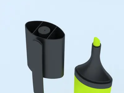 Felt-tip pen 3D model
