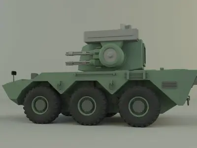 Anti aircraft Surface to air missile SAM 3D model