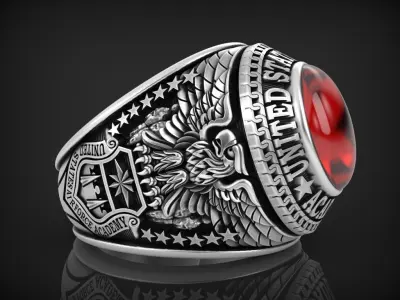 US army ring 1986 3D print model