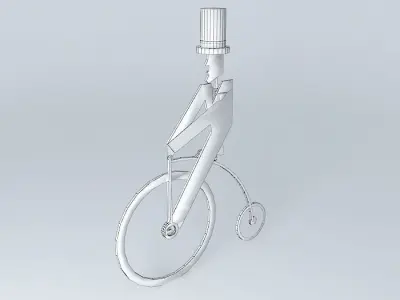 Bicycle man Free 3D model