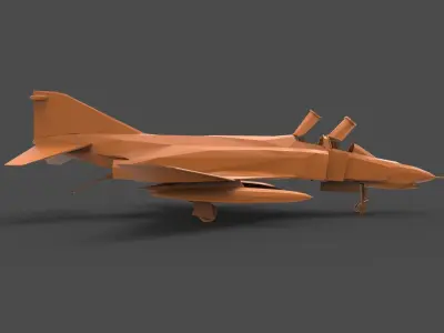 Douglas F-4 Phantom II 3D print model
